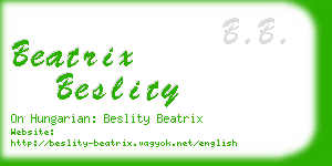 beatrix beslity business card